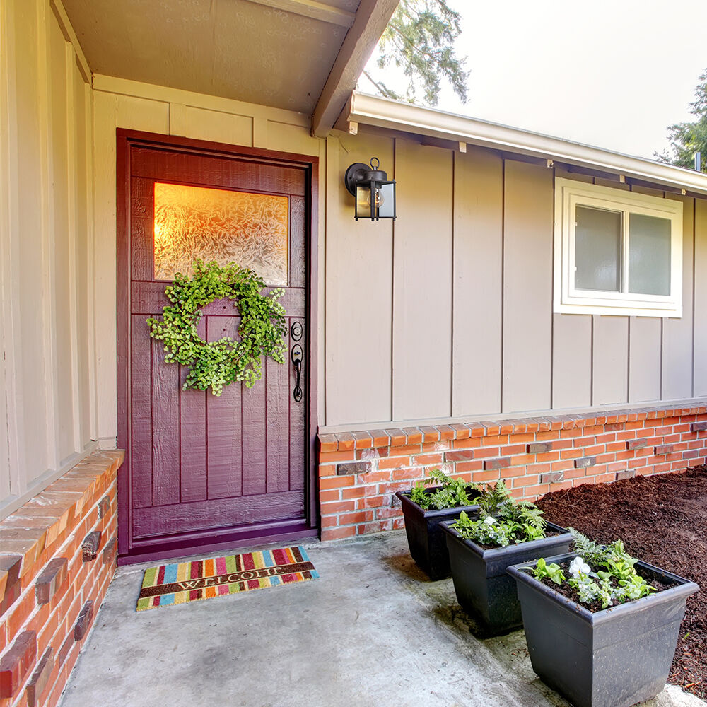Basic Porch 1 Light 8 inch Rust Patina Outdoor Wall Lantern